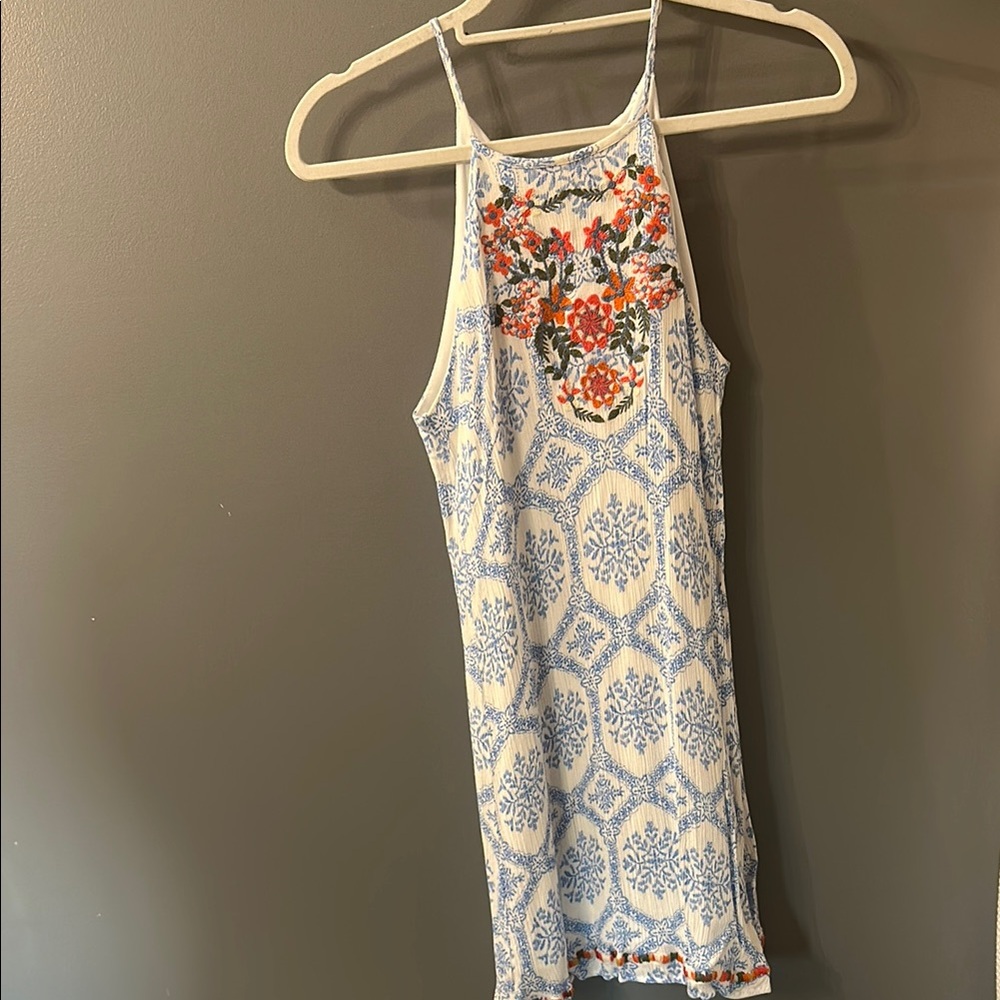 Floral Patterned Tank Top